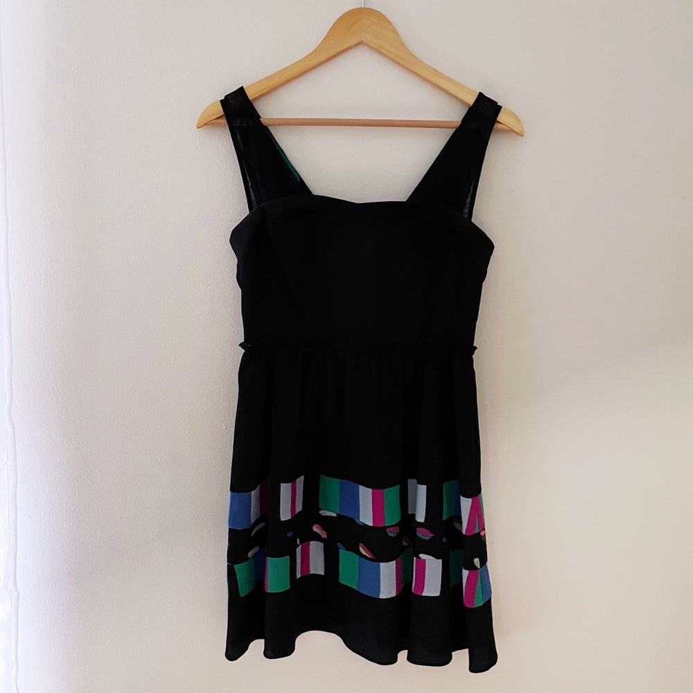 BCBGeneration LBD with Sheer Straps